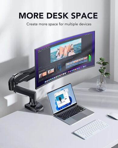 HUANUO Single Monitor Mount&Universal VESA Mount Adapter Kit in Saudi Arabia
