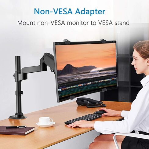 HUANUO Single Monitor Mount&Universal VESA Mount Adapter Kit in Saudi Arabia