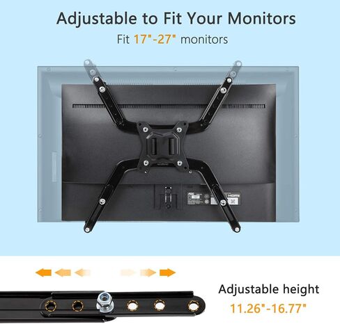HUANUO Single Monitor Mount&Universal VESA Mount Adapter Kit in Saudi Arabia