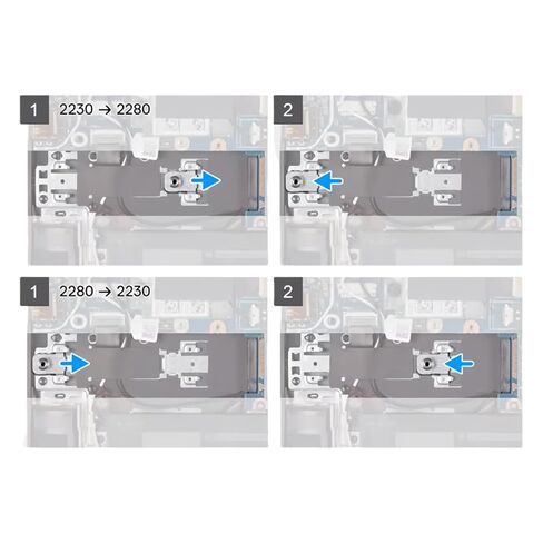 درع حراري M.2 2280 SSD لجهاز Dell Alienware M15 R7 (2022) M15 R6، M15 R5 2FHJR 02FHJR مع دعامة دعم MHKK8 0MHKK8 in Kuwait
