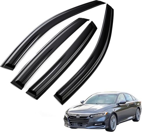 Tape on Wind Noise Reduction Rain Guards for 2017-2022 KIA Sportage, 4-Piece Side Window Visors, UV Resistant & Weatherproof, No Drill Installation in Saudi Arabia