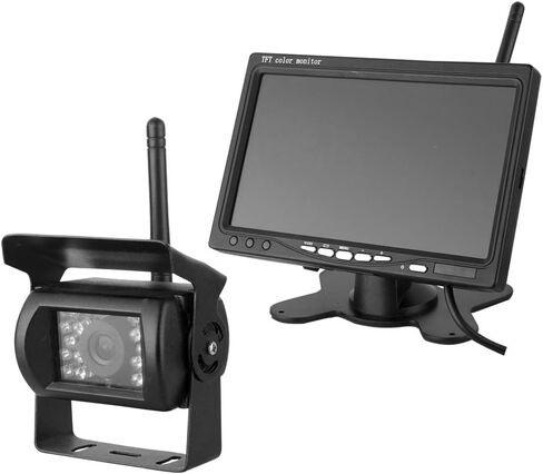 Wireless Rear View Backup Camera with Monitor for 24V Vehicle, Rear View Backup Camera with Dynamic Trajectory Guideline 800 * 480, 7" LCD Widescreen Monitor Rear View Backup Camera in Saudi Arabia