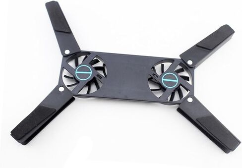 Veemoon 2 Pcs USB Laptop Cooler Cooling Pad with Dual Fans Foldable Non-Slip Stand for Gaming and Office Use in Saudi Arabia