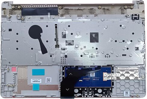 Laptop Replacement-Upper Case Palmrest & Backlit Keyboard Touchpad Assembly for HP 15 S-DY,15 S-DW,15 S-DU Models in Natural Silver with Fingerprint Reader P/N:L52154-001 in Saudi Arabia