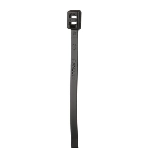 Panduit PLB2S-C0 Double Loop Cable Tie, Standard, Weather Resistant Nylon 6.6, 7.6-Inch Length, Black (100-Pack) in Saudi Arabia