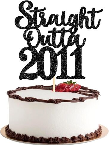 1 حزمة 40 عيد ميلاد الكعكة Topper Glitter Straight Outta 1985 رهيبة منذ عام 1985 كعكة الاختيار 40 ديكورات كب كيك رائعة لعيد ميلاد الذكرى الأربعين لحفلات حفلات الحفلات الفضية in Saudi Arabia