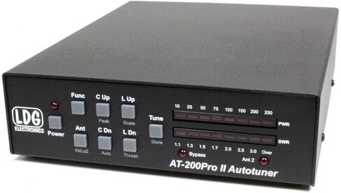 AT-200PROII LDG Electronics Automatic Antenna Tuner 1.8-54 MHz, 5-250 Watts SSB and CW. 100 watts on 6M. 75 watts with PSK or Digital Modes. 2 Year Warranty in Saudi Arabia