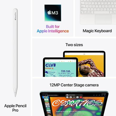 2025 Apple iPad Air مع شريحة Apple M3 (11 بوصة، Wi-Fi + Cellular، 128 جيجابايت) - Starlight (تم تجديد Premium) in Kuwait