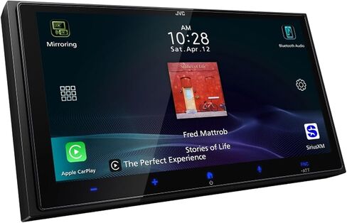 JVC KW-M795BW شاشة 6.92 بوصة عالية الدقة مزدوجة DIN بلوتوث USB HDMI مدخل AM/FM راديو الوسائط الرقمية مستقبل صوت السيارة، 4X 6.5 350 وات أقصى طاقة مجموعة كاملة محورية 3 اتجاهات مكبرات صوت للسيارات in Kuwait