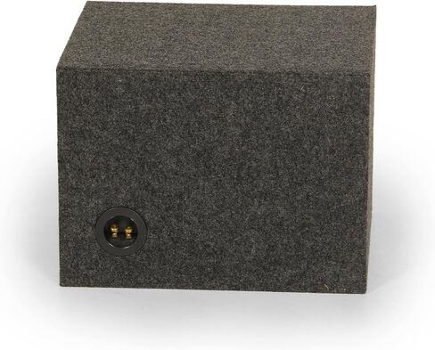 Q Power QBASS مزدوج التهوية مقاس 12 بوصة مصنوع من مادة MDF شديدة التحمل، صندوق مضخم صوت سيارة واحد مع فتحتين لإدارة الحرارة، فحمي (عبوتان) in Saudi Arabia