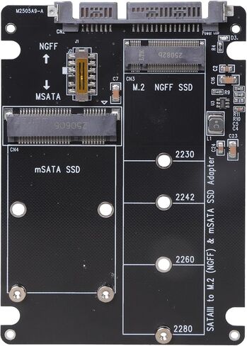 حافظة محول MSATA إلى SATA3 لتحويل القرص إلى 2.5 بوصة/3.5 بوصة مع محول SSD مدعوم بأحجام متعددة بسهولة in Saudi Arabia