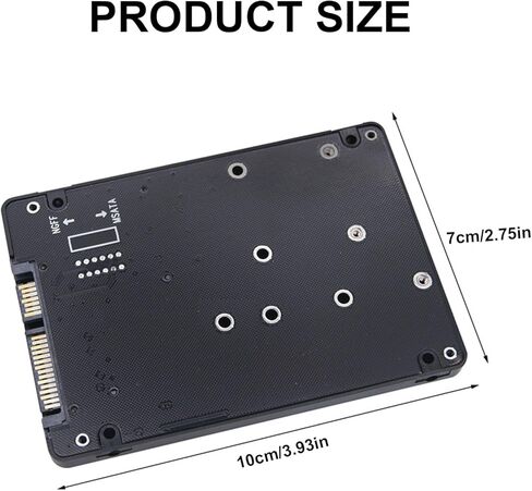حافظة محول MSATA إلى SATA3 لتحويل القرص إلى 2.5 بوصة/3.5 بوصة مع محول SSD مدعوم بأحجام متعددة بسهولة in Saudi Arabia