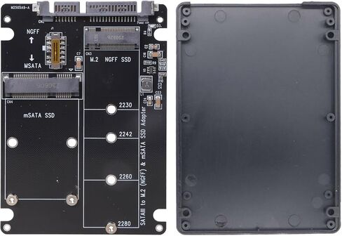 حافظة محول MSATA إلى SATA3 لتحويل القرص إلى 2.5 بوصة/3.5 بوصة مع محول SSD مدعوم بأحجام متعددة بسهولة in Saudi Arabia