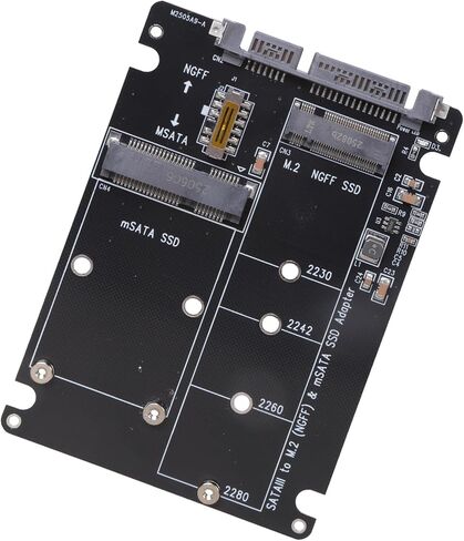 حافظة محول MSATA إلى SATA3 لتحويل القرص إلى 2.5 بوصة/3.5 بوصة مع محول SSD مدعوم بأحجام متعددة بسهولة in Saudi Arabia