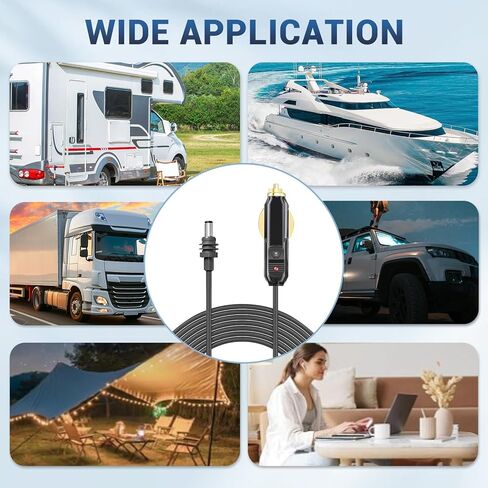 كابل طاقة صغير DC، كابل بديل لـ Starlink، كابل طاقة السيارة DC للقمر الصناعي، سلك إمداد الطاقة لشاحن السيارة 18AWG DC للشاحنات والحافلات والسفن والتوصيل والتشغيل in Kuwait