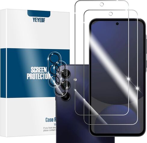 واقي شاشة زجاجي شفاف عالي الدقة لهاتف Galaxy S20 FE + واقيات عدسة الكاميرا من YEYEBF، [عبوتان + 2] [زجاج ثلاثي الأبعاد] [مضاد للوهج] [خالٍ من الفقاعات] واقي شاشة زجاجي لهاتف Samsung Galaxy S20 FE in Kuwait