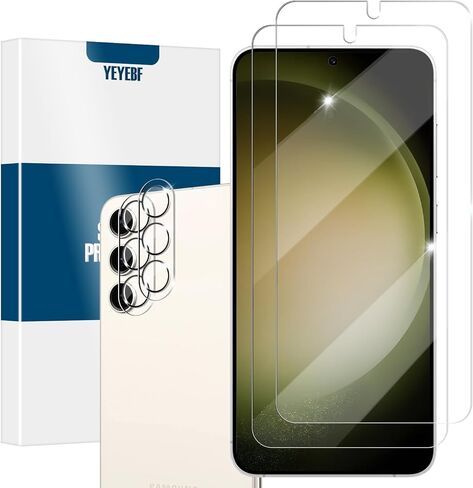 واقي شاشة زجاجي شفاف عالي الدقة لهاتف Galaxy S20 FE + واقيات عدسة الكاميرا من YEYEBF، [عبوتان + 2] [زجاج ثلاثي الأبعاد] [مضاد للوهج] [خالٍ من الفقاعات] واقي شاشة زجاجي لهاتف Samsung Galaxy S20 FE in Kuwait