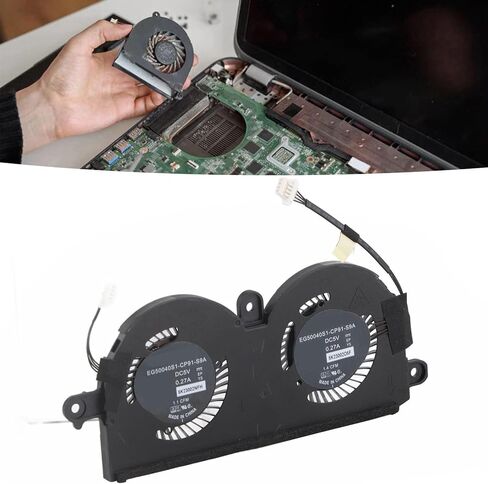 XPS 13 9370 9380 Laptop Small Portable Cooling Fan 4 Pin Power Connector for Improved Temperature Control, Easy Installation for Professional Use in Kuwait
