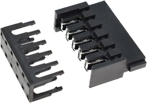 ون ST 10 قطع أسود IDE HDD Sata Power ذكر موصل سالب مع دبوس معدني طرفي نحاسي مناسب للقرص الصلب المتوافق (SATA 2 مع 90 غطاء) in Kuwait