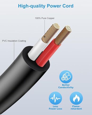 ALITOVE 5V 2A مزود طاقة 10W محول تيار متردد 100-240V 50-60 هرتز إلى DC 5 فولت 2Amp 1500mA 1A سلك طاقة بديل 6.5FT مع 14 طرف لشاشة كاميرا أمان LED خفيفة إطار صور رقمي صندوق تلفزيون in Kuwait