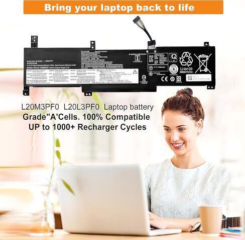 استبدال بطارية الكمبيوتر المحمول L20M3PF0 L20L3PF0 L20C3PF0 لجهاز Ideapad 3-14ITL6 3-15ITL6 3-17ITL6 3-14ALC6 3-15ALC6 3-17ALC6 3-14ABA7 S14 G2-ITL G3-IAP V14 G2 G3 V15 G2 G3 V17 G2 G3 سلسلة K14 11.1 فولت 45 وات في الساعة in Kuwait