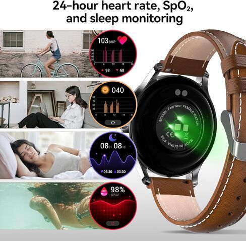 ساعة ذكية للنساء والرجال (الرد/إجراء المكالمات)، ساعة لياقة بدنية عالية الدقة مقاس 1.27 بوصة تعمل باللمس مع مراقب معدل ضربات القلب أثناء النوم، أكثر من 120 وضعًا رياضيًا، أجهزة تتبع الأنشطة المقاومة للماء IP68 المتوافقة مع نظام Android iOS in Kuwait