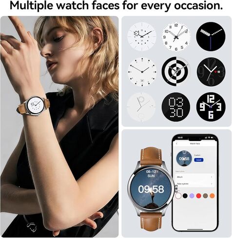 ساعة ذكية للنساء والرجال (الرد/إجراء المكالمات)، ساعة لياقة بدنية عالية الدقة مقاس 1.27 بوصة تعمل باللمس مع مراقب معدل ضربات القلب أثناء النوم، أكثر من 120 وضعًا رياضيًا، أجهزة تتبع الأنشطة المقاومة للماء IP68 المتوافقة مع نظام Android iOS in Kuwait