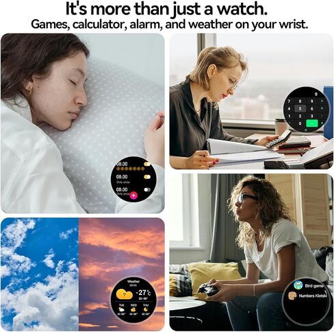 ساعة ذكية للنساء والرجال (الرد/إجراء المكالمات)، ساعة لياقة بدنية عالية الدقة مقاس 1.27 بوصة تعمل باللمس مع مراقب معدل ضربات القلب أثناء النوم، أكثر من 120 وضعًا رياضيًا، أجهزة تتبع الأنشطة المقاومة للماء IP68 المتوافقة مع نظام Android iOS in Kuwait