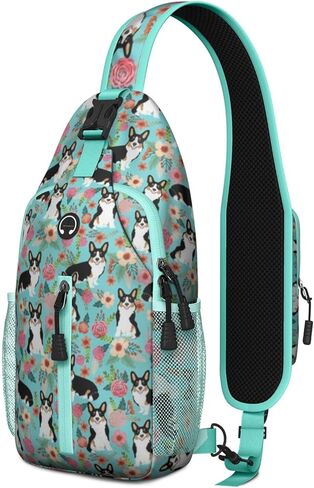 Mushroom Crossbody Sling Backpack Mini Water Resistant Sling Bag with Adjustable Chest Strap Backpack for Outdoor Hiking Cycling Sports (Mushroom Gifts) in Saudi Arabia