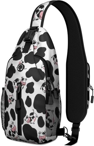Mushroom Crossbody Sling Backpack Mini Water Resistant Sling Bag with Adjustable Chest Strap Backpack for Outdoor Hiking Cycling Sports (Mushroom Gifts) in Saudi Arabia