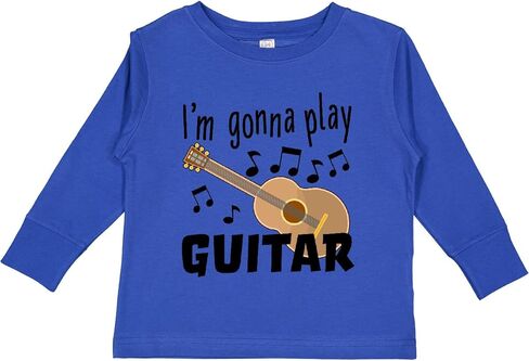 تي شيرت Inktastic I'm Gonna Play Guitar- Music للأطفال الصغار بأكمام طويلة in Kuwait