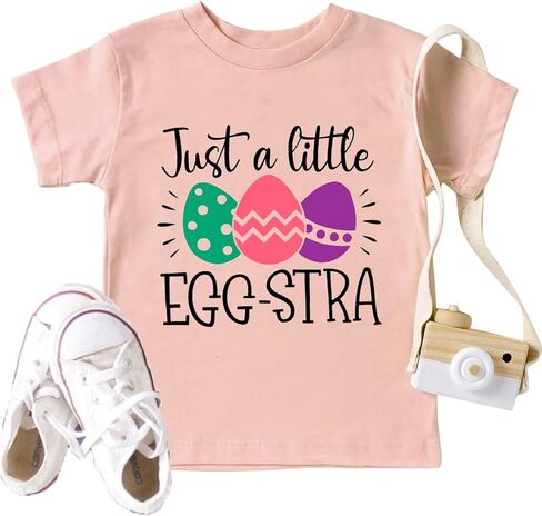 Easter Shirt Toddler Boys Girls Funny Bunny Graphic Tee Kids Easter Rabbit Short Sleeve Gift Peeps Tops in Saudi Arabia