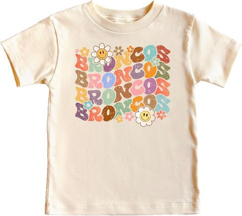 Groovy Broncos School Spirit Shirt for Game Day Apparel for Adults and Kids in Saudi Arabia