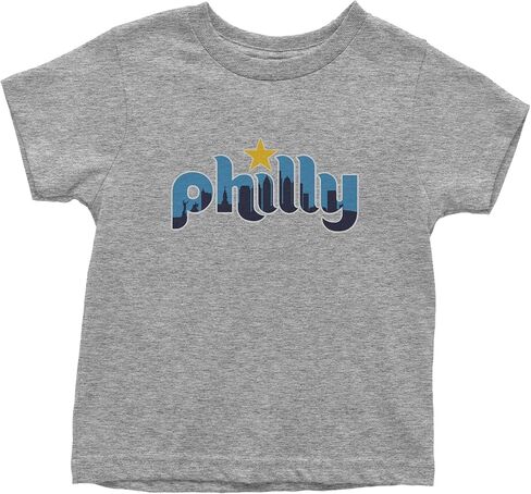 Skyline Philly Philadelphia Toddler T-Shirt, Soft Cotton in Saudi Arabia