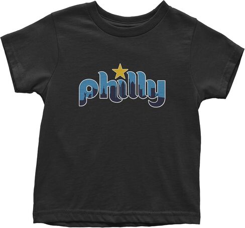Skyline Philly Philadelphia Toddler T-Shirt, Soft Cotton in Saudi Arabia