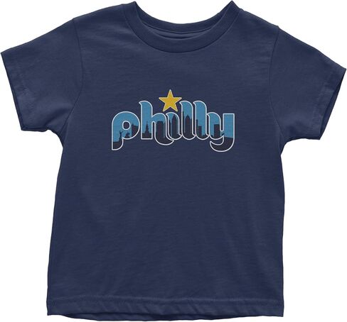 Skyline Philly Philadelphia Toddler T-Shirt, Soft Cotton in Saudi Arabia