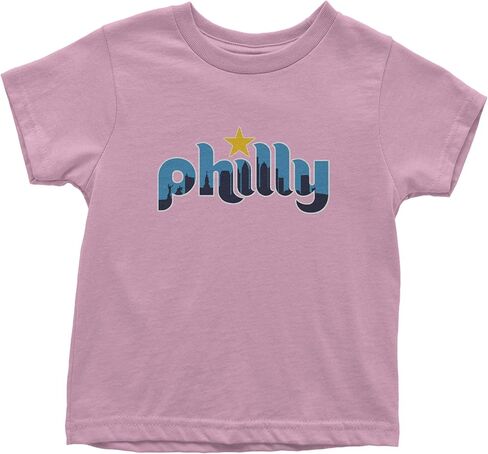 Skyline Philly Philadelphia Toddler T-Shirt, Soft Cotton in Saudi Arabia