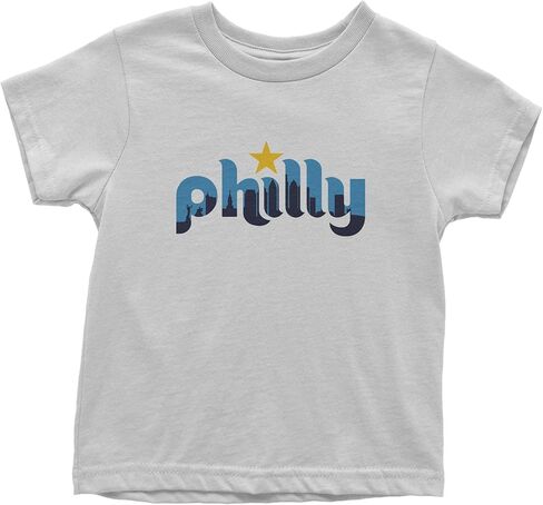 Skyline Philly Philadelphia Toddler T-Shirt, Soft Cotton in Saudi Arabia