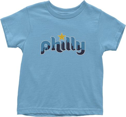 Skyline Philly Philadelphia Toddler T-Shirt, Soft Cotton in Saudi Arabia