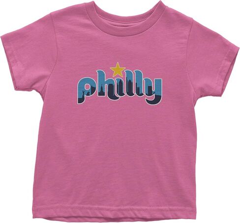 Skyline Philly Philadelphia Toddler T-Shirt, Soft Cotton in Saudi Arabia