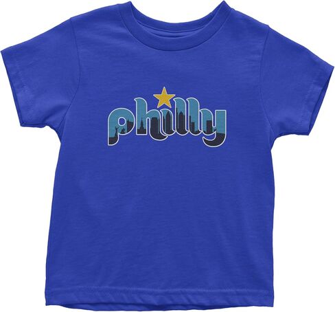 Skyline Philly Philadelphia Toddler T-Shirt, Soft Cotton in Saudi Arabia