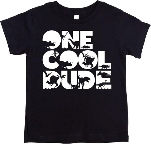 One Cool Dude Dino 1st Birthday Shirt for Baby Boys First Birthday Cake Smash Outfit in Saudi Arabia