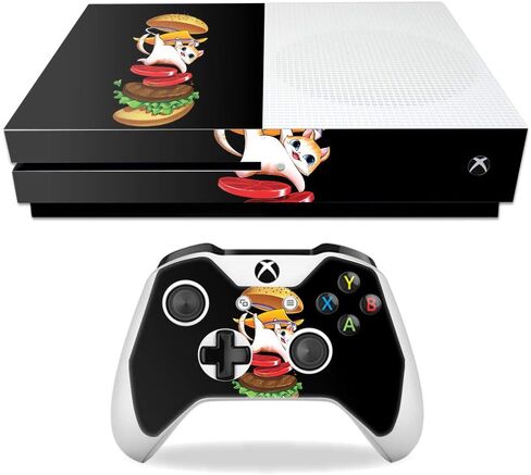 MightySkins Skin Compatible with Microsoft Xbox One S - Golden Bubbles | Protective, Durable, and Unique Vinyl Decal wrap Cover | Easy to Apply, Remove, and Change Styles | Made in The USA in Saudi Arabia