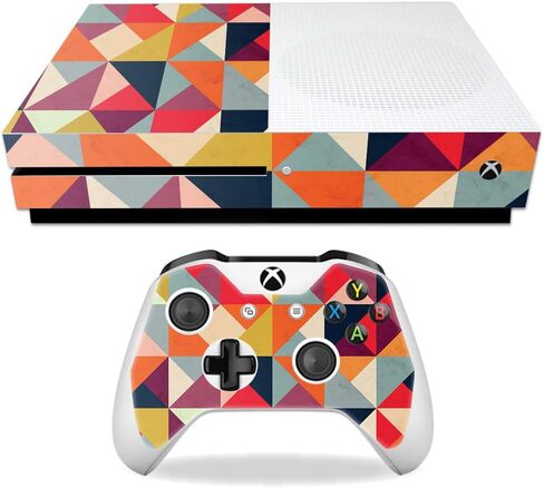 MightySkins Skin Compatible with Microsoft Xbox One S - Golden Bubbles | Protective, Durable, and Unique Vinyl Decal wrap Cover | Easy to Apply, Remove, and Change Styles | Made in The USA in Saudi Arabia