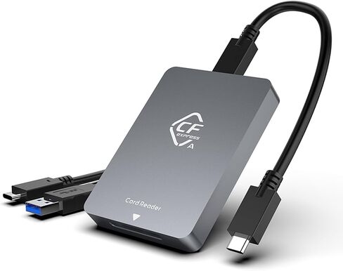 قارئ بطاقات CFexpress Type A USB 3.2 Gen 2 (10 جيجابت في الثانية) - محول بطاقة ذاكرة CFexpress Type A مع كابلات USB-C وUSB-A - لكاميرات Sony Alpha - متوافق مع أنظمة التشغيل Windows/Mac/Linux/Android in Saudi Arabia