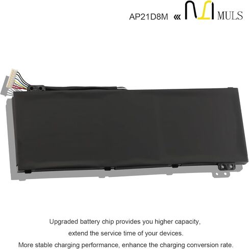 MULS AP21D8M 57.48Wh استبدال بطارية الكمبيوتر المحمول لشركة أيسر نيترو 5 AN515-46 AN515-47 AN515-58 AN515-58-56CL AN515-58-766R AN515-58-72QR، نيترو V 15 ANV15-51، نيترو 16 AN16-51 AN16-51-74BV 15.4 فولت in Saudi Arabia