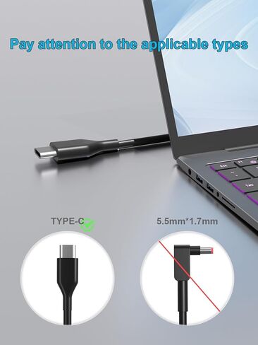 شاحن USB-C بقدرة 45 وات متوافق مع Lenovo IdeaPad/IP/Flex/Slim/Duet 3 5 5G Chromebook CB-11AST05 CB-14IGL05 CB-11IGL05 CB-11M735 Chrome-14M836 14APO6 15IJL6 Duet 3 10IGL5 11IAN8 in Saudi Arabia