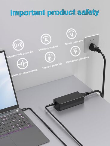 شاحن USB-C بقدرة 45 وات متوافق مع Lenovo IdeaPad/IP/Flex/Slim/Duet 3 5 5G Chromebook CB-11AST05 CB-14IGL05 CB-11IGL05 CB-11M735 Chrome-14M836 14APO6 15IJL6 Duet 3 10IGL5 11IAN8 in Saudi Arabia
