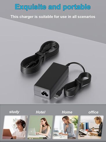 شاحن USB-C بقدرة 45 وات متوافق مع Lenovo IdeaPad/IP/Flex/Slim/Duet 3 5 5G Chromebook CB-11AST05 CB-14IGL05 CB-11IGL05 CB-11M735 Chrome-14M836 14APO6 15IJL6 Duet 3 10IGL5 11IAN8 in Saudi Arabia