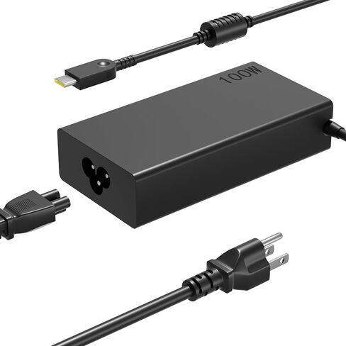 شاحن USB-C بقوة 100 وات 95 وات متوافق مع Lenovo Legion Go S Yoga Pro/Slim 7 9 IdeaPad Pro/Slim 5 7 9 ThinkBook 14 16 14p ThinkPad P16s T16 T15 E16 E14 L15 in Kuwait